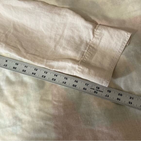 INC International Concepts Men’s L 55% linen/45% cotton, buttondown shirt - Picture 2 of 10